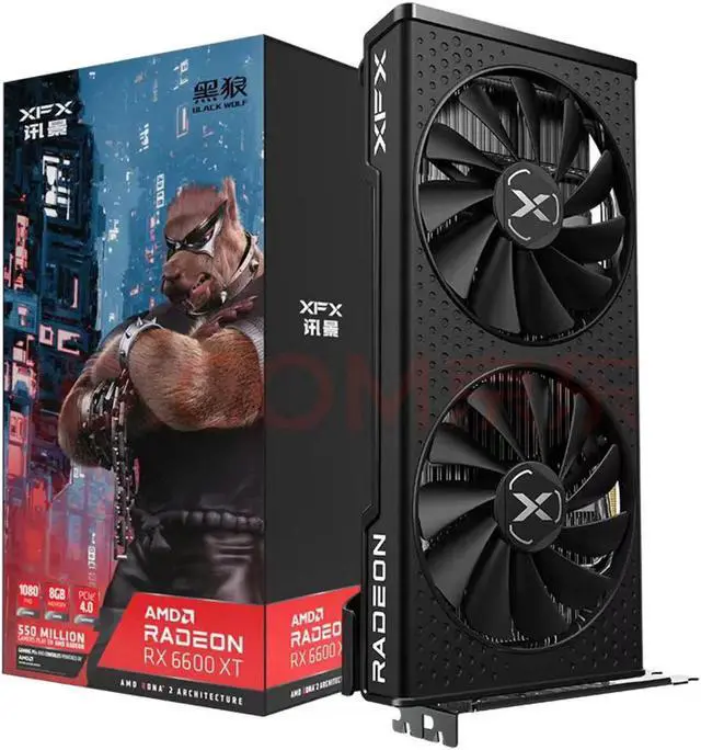 Alt view image 5 of 8 - XFX SPEEDSTER SWFT210 Radeon RX 6600 XT 8GB GDDR6 PCI Express 4.0 Core Gaming Graphics Card, AMD RDNA 2 RX-66XT8DFDQ