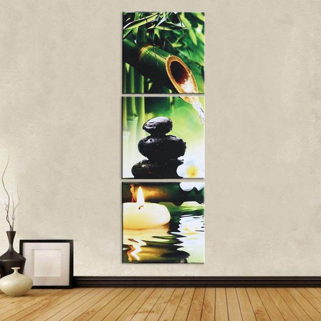 3 Panel Framed Canvas Print Paintings Bamboo Picture Home Bedroom Wall Art Decor