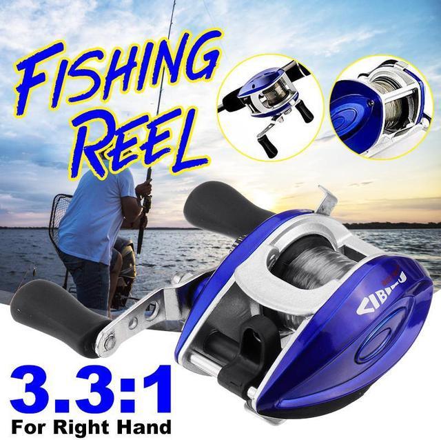 Fishing Reel 3.3:1 Gear Ratio For Right Hand Trolling Fishing Reel Fishing Tool 