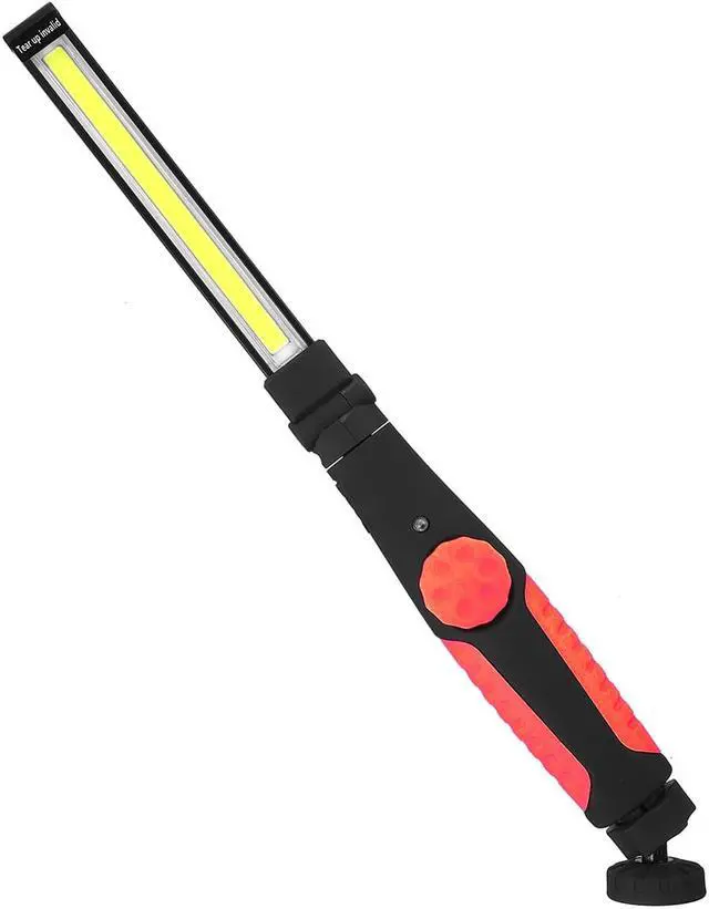 Alt view image 3 of 7 - Protable Garage Working Light Multifunction Rechargeable COB LED Slim Work Light Lamp Flashlight Worklight Outdoor - Red