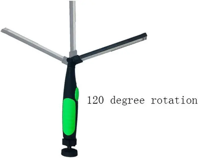 Alt view image 4 of 7 - Protable Garage Working Light Multifunction Rechargeable COB LED Slim Work Light Lamp Flashlight Worklight Outdoor - Green