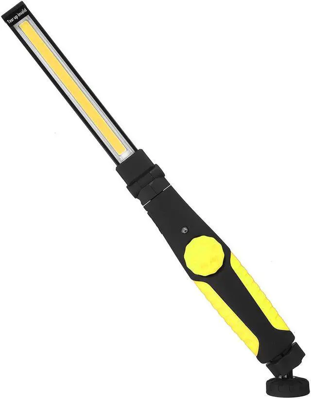 Alt view image 5 of 7 - Protable Garage Working Light Multifunction Rechargeable COB LED Slim Work Light Lamp Flashlight Worklight Outdoor - Yellow
