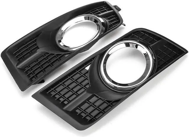 Alt view image 7 of 7 - Paiying 2x SUV Front Bumper Fog Light Bulbs Cover Bezel Trim For Cadillac SRX 2010-2016