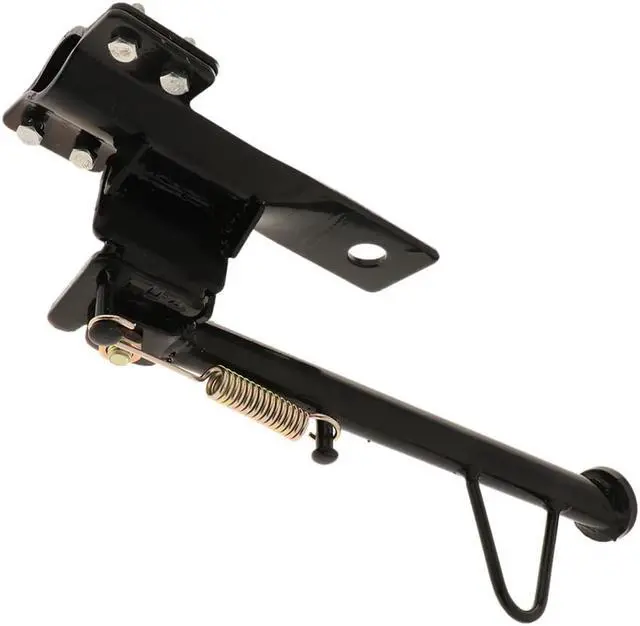 Main image of Acaigel Black Motorcycle Kickstand Side Stand Spring Dirt Pit Bike Fit Round Bar Tube US