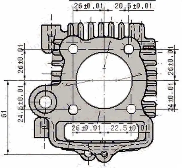 Alt view image 7 of 7 - Paiying Big bore 54mm cylinder kit piston ring gasket change 110cc to 125cc Dirt Pit USA