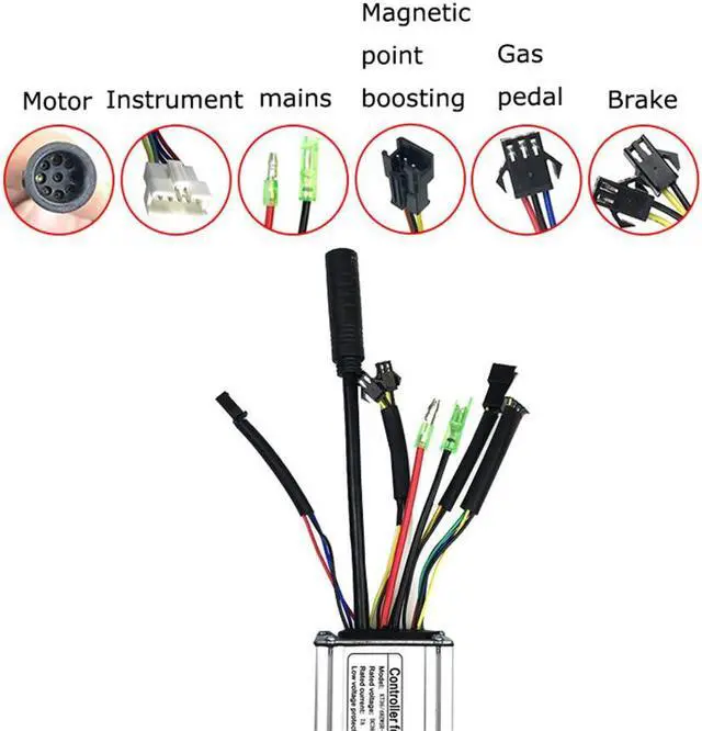 Alt view image 5 of 5 - Yingshan 48V 36V 15A Controller For 250W 350W Brushless Motor Ebike Electric Bicycle