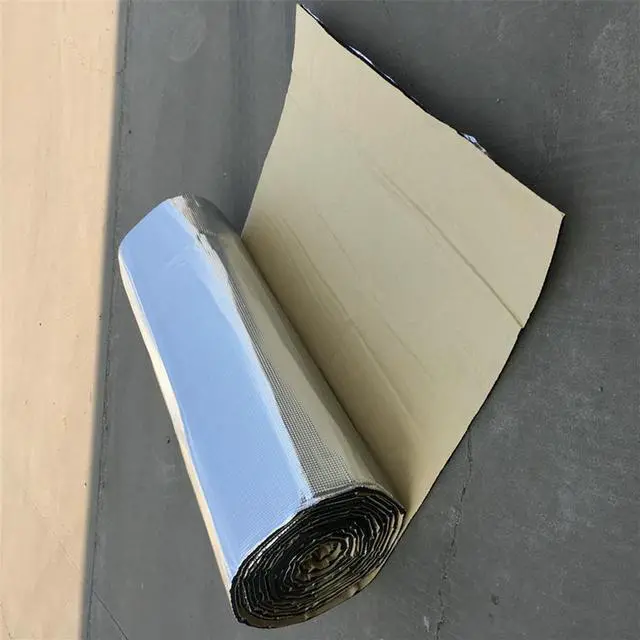 Alt view image 4 of 7 - Paiying 55''x39" Aluminum & Foam Auto Fire Wall Mat Soundproof Noise Insulation Deadener