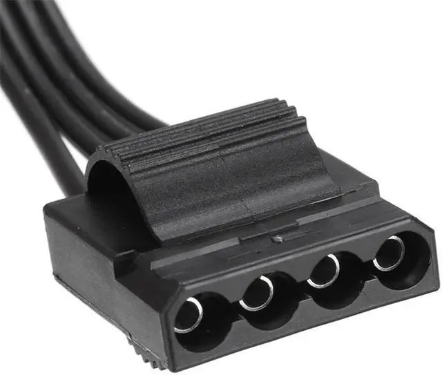 Alt view image 4 of 6 - 6Pin Male 1 to 3 IDE Female Power Supply Splitter Extension Cable for Molex 4Pin Port Multiplier