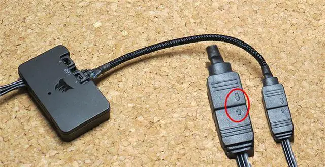 Alt view image 5 of 6 - 20cm Adapter cable Control any ARGB device with iCUE For Corsair Lighting Node Pro and For Commander Pro
