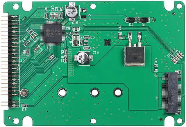Alt view image 6 of 7 - M.2 NGFF SATA SSD to 2.5 IDE 44pin Converter Adapter with Case Black