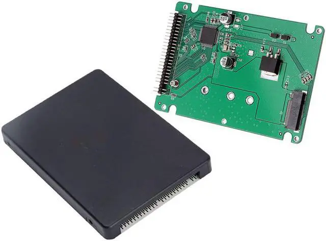 Alt view image 4 of 7 - M.2 NGFF SATA SSD to 2.5 IDE 44pin Converter Adapter with Case Black