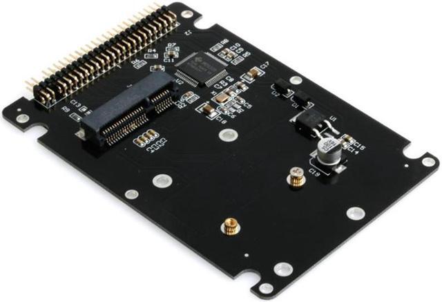 Alt view image 2 of 7 - Black MSATA to 2.5" IDE HDD SSD mSATA to PATA Adapter Converter Card 44PIN with Case