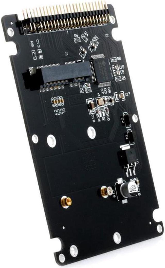 Alt view image 7 of 7 - Black MSATA to 2.5" IDE HDD SSD mSATA to PATA Adapter Converter Card 44PIN with Case