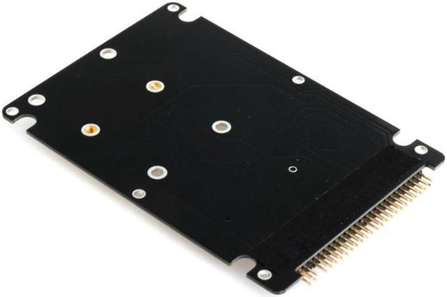 Alt view image 4 of 7 - Black MSATA to 2.5" IDE HDD SSD mSATA to PATA Adapter Converter Card 44PIN with Case