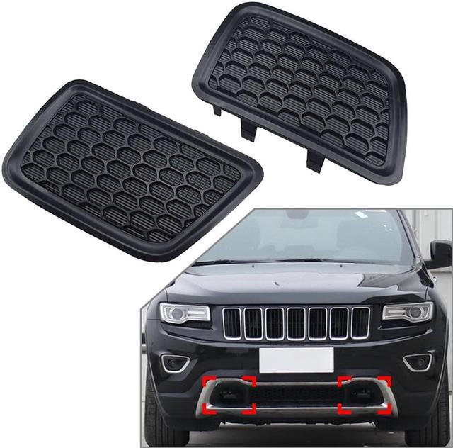 Pair Car Lower Grille Tow Hook Cover For Jeep Grand Cherokee 2014 -2016  68143099AC 68143098AC