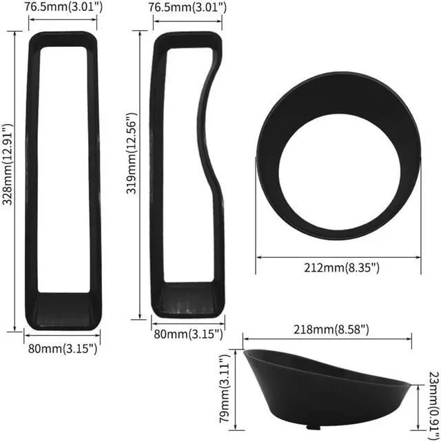 Alt view image 5 of 6 - Acaigel Mesh Grille Grill Insert + Headlight Turn Light Cover Trim For 2018-2022 Jeep Wrangler JL JLU