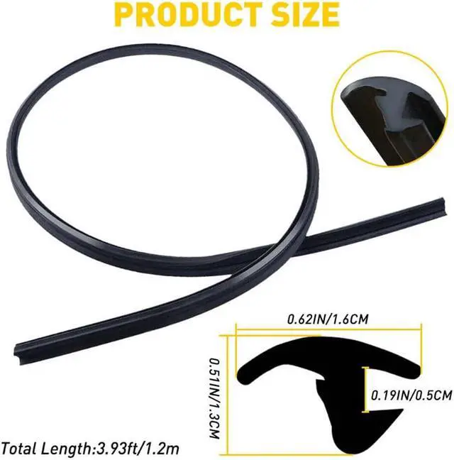 Alt view image 2 of 7 - Acaigel Windshield Reveal Surround Molding Trim For Honda Civic 2006-2011