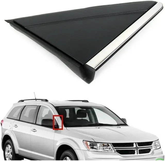 Main image of Acaigel Black Right Side Mirror Triangle Corner Pillar Trim for Chrysler Town and Country 08-16