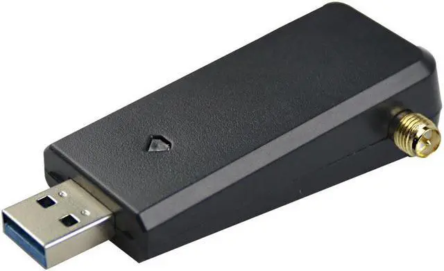 Alt view image 6 of 7 - 1x Wireless Adapter with USB 3.0 WIFI Extension Cable External 2*3dBi Antenna