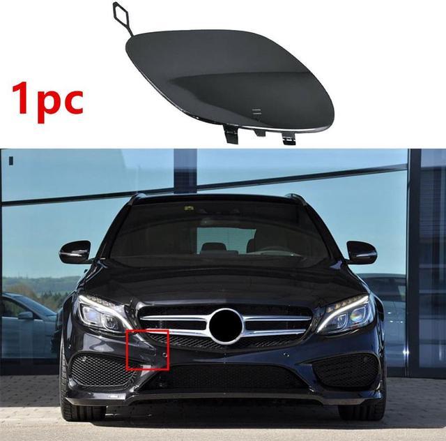 X AUTOHAUX Car Front Bumper Tow Hook Cover 2058850724 for Mercedes Benz  C300 C350e C400 C450 C43 C63 Tow Hook Eye Lid Cover Trailer Cap Black : Buy  Online at Best Price
