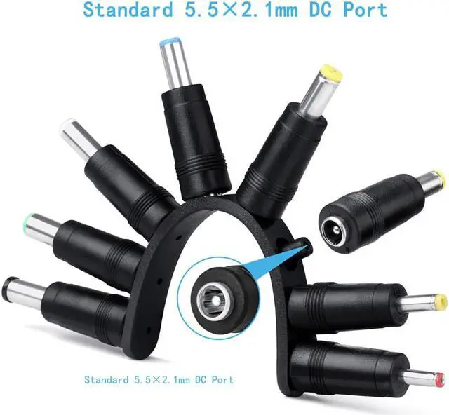 Alt view image 2 of 5 - Acaigel USB to DC Port 5V Charging Cable Power Cord 5.5*2.1mm with 11 Sizes Connector