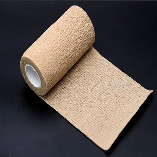 Main image of Acaigel 10 Rolls 5cm x 4.5m Self-Adhesive Bandage Gauze Elastic Adherent Tape Wrap Tan