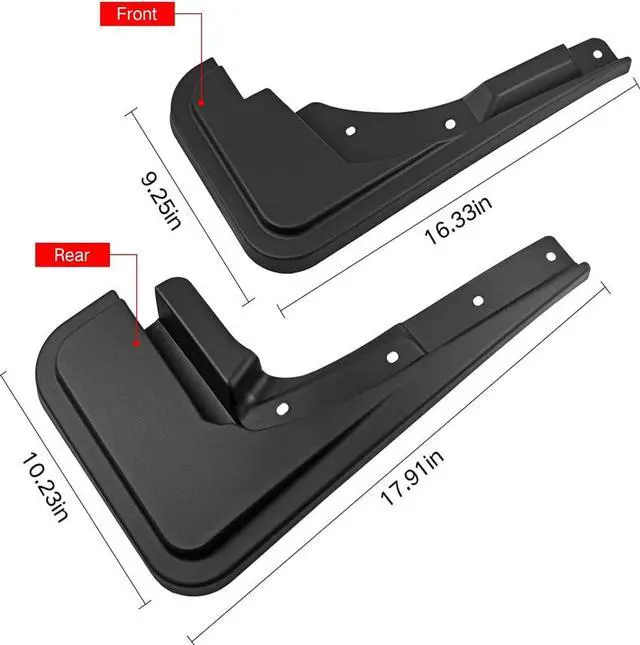 Main image of Paiying 4pc Front & Rear Guard Mud Guards Splash Set for Ford Maverick 2022 2023