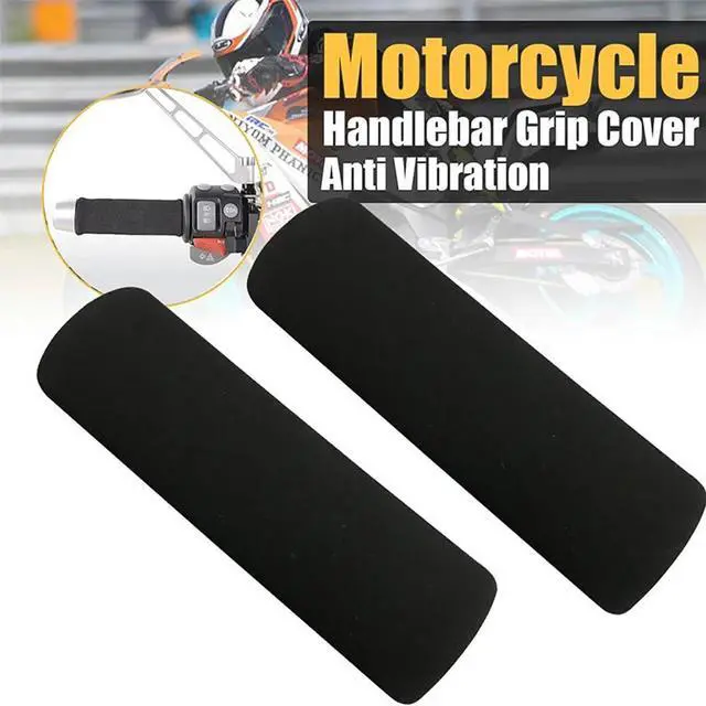 Alt view image 5 of 6 - Acaigel 2 Pcs Foam Anti-Vibration Comfort Motorcycle Handlebar Grip Cover For Honda BMW
