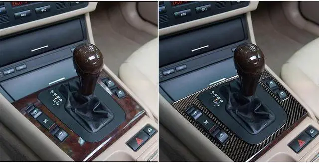 Alt view image 7 of 7 - Acaigel Carbon Fiber Console Gear Shift Panel Cover Trim For BMW 3 Series M3 E46 98-05 LHD only