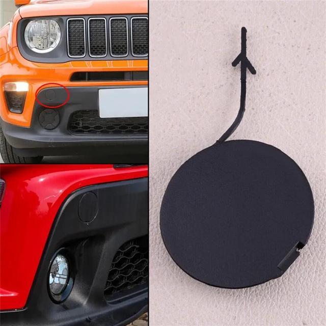 Fyuu New Front Bumper Tow Hook Eye Cap Cover for Jeep Renegade 2015-2020