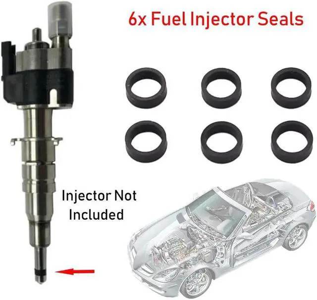 Alt view image 4 of 5 - Paiying 6 x Fuel Injector Seals 13537585261 Fit For BMW N54 N63 S63 135i 550i 750i M5 M6