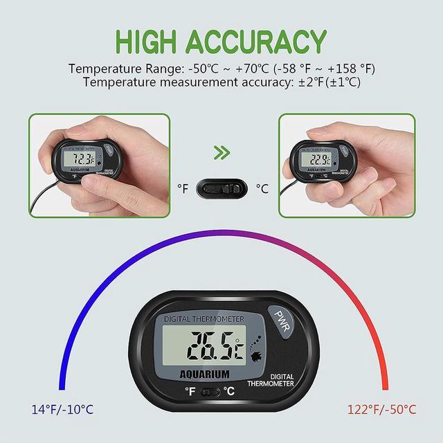 Aquatic Digital Thermometer with Remote Probe