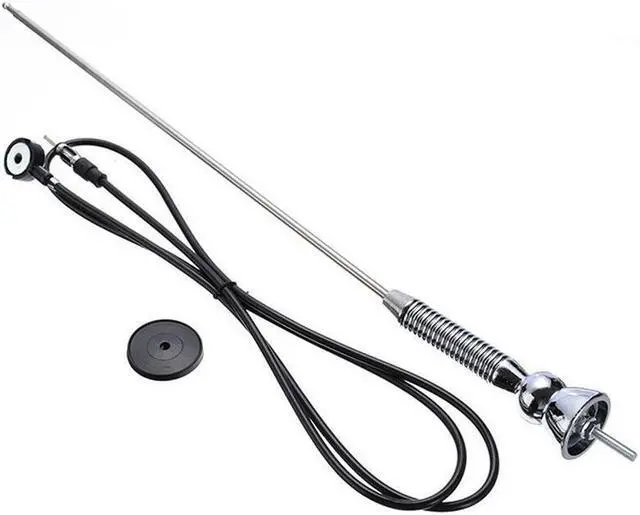 Alt view image 2 of 5 - Yassdwbn 45 Inch Car Power Antenna Mast Kit Am/Fm Radio Signal Roof Aerial Antenna Silver