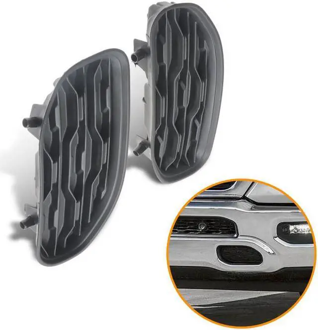 Alt view image 2 of 5 - Yingshan Left&Right Front Bumper Bezel Kit For Dodge Ram 1500 DT 2019-2021 New Body Style