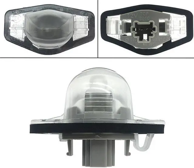 Alt view image 2 of 5 - Yassdwbn 1pc License Plate Light Rear Lamp With Bulb For Honda Accord Civic Pilot CR-V