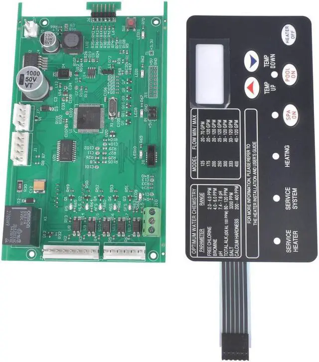 Alt view image 2 of 7 - 42002-0007S Control Board Kit with 472610Z Switch Pad For Pentair MasterTemp NA/LP