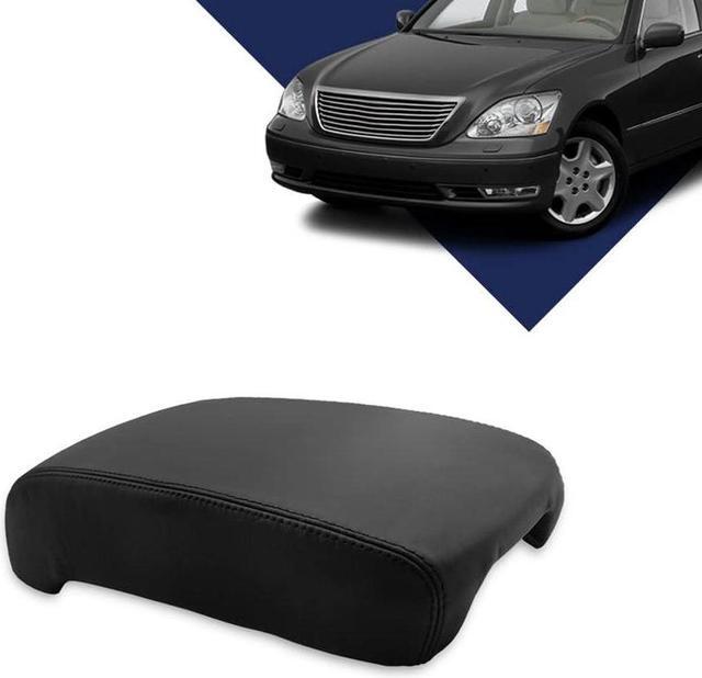 Center Console Lid Armrest PU Leather Cover Trim Black Fit for Lexus Ls430 2004 2005