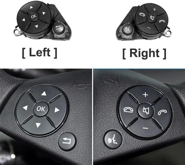 Car Steering Wheel Switch Buttons For Mercedes-Benz W204 W212 X204 W207 
