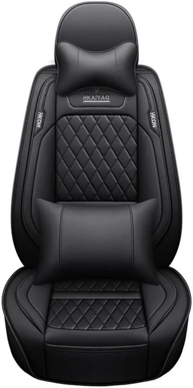 Main image of FYUU Deluxe Edition PU Leather Embroidery Car Seat Cover Cushion Pad 6D Full Surround
