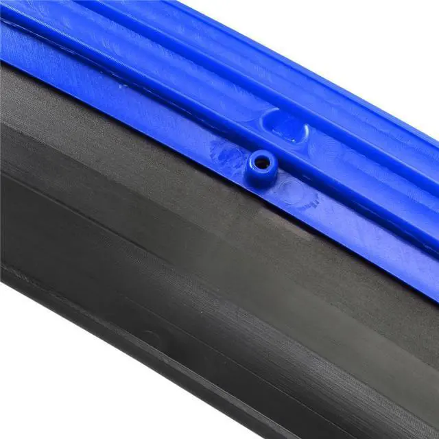 Alt view image 7 of 7 - Paiying Glossy Black + Blue Lip Car Front Bumper Splitter Lip Diffuser Spoiler Body Kit