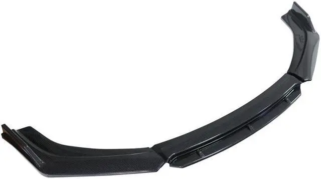 Alt view image 7 of 7 - Paiying 4pcs 3D Carbon Fiber Color Front Bumper Splitter Lip Diffuser Spoiler Body Kit