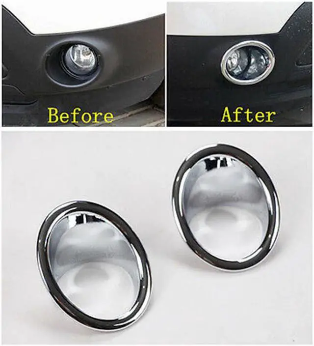 Alt view image 7 of 7 - Acaigel ABS Plastic Chrome Front Fog Light Lamp Cover Trimx2 For Ford Explorer 2011-2015