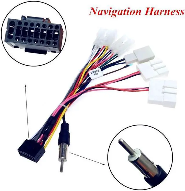 Alt view image 7 of 7 - Acaigel 16 PIN Wiring Harness Adapter Android Power Cable Harness for Toyota Car Stereo
