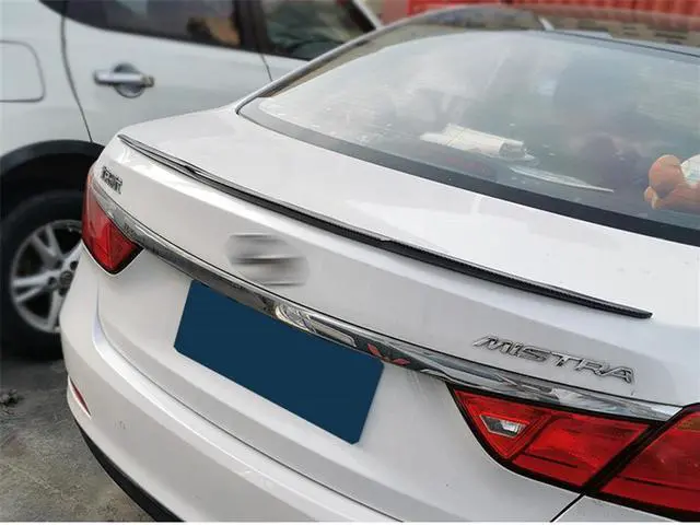 Alt view image 6 of 7 - Acaigel 39'' Flexible PU Car Rear Roof Trunk Spoiler Lip Wing Glossy Black Self-adhesive