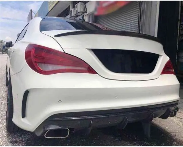Alt view image 7 of 7 - Acaigel Gloss Black Rear Trunk Spoiler For 13-18 Mercedes C117 W117 CLA200 CLA250 CLA45