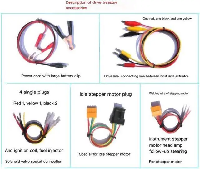 Alt view image 3 of 7 - Paiying Automobile Ignition Coil Test Injector Solenoid Valve Idle Stepper Motor Tester