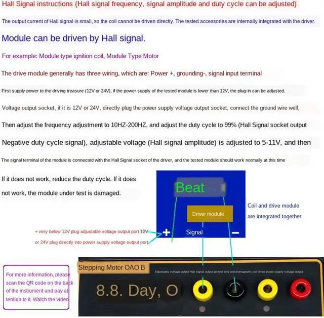 Alt view image 6 of 7 - Paiying Automobile Ignition Coil Test Injector Solenoid Valve Idle Stepper Motor Tester