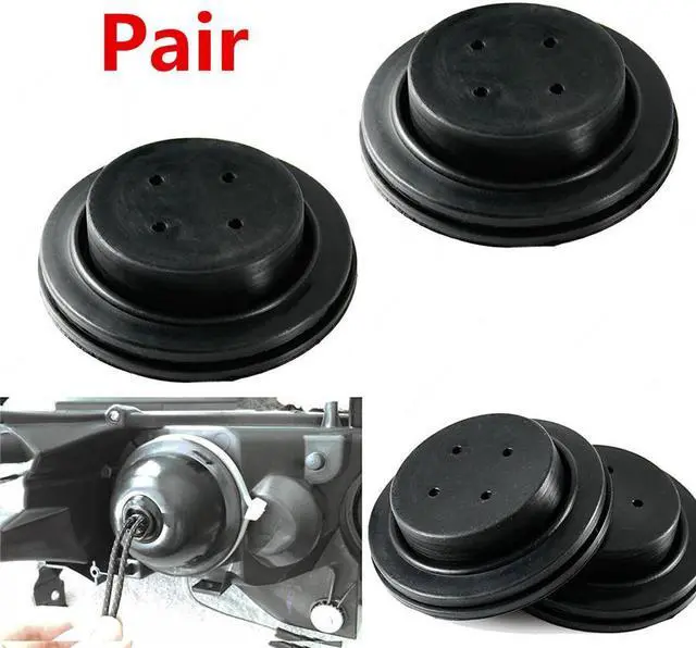 Alt view image 6 of 7 - Paiying 2x Car Rubber Housing Re-seal Seal Cap Dust Cover for LED HID Headlight Retrofit