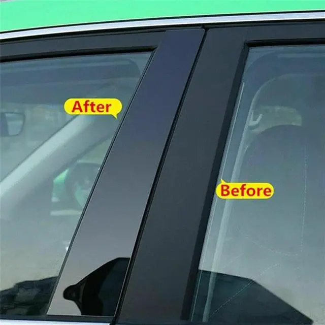 Alt view image 4 of 5 - 6PCS Car Black Pillar Posts Covers Door Trim For Range Rover Sport 2014-2022
