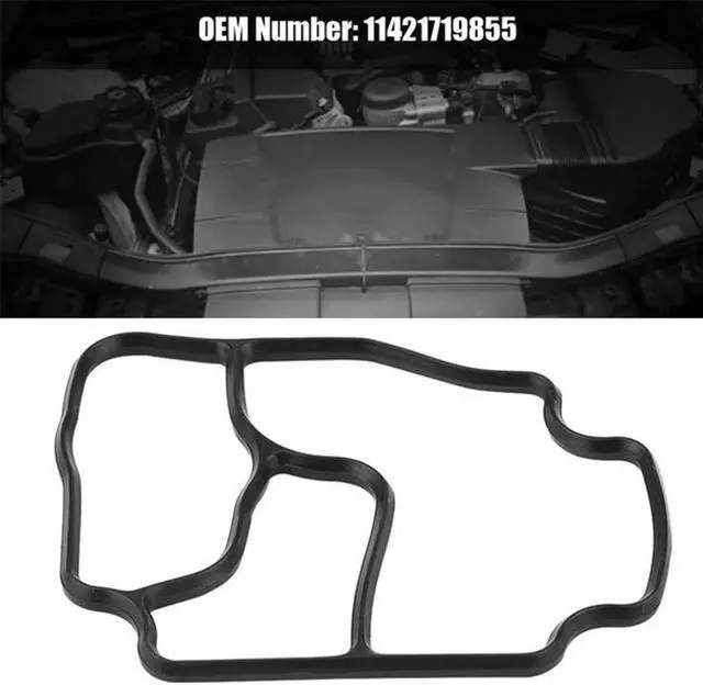 Alt view image 5 of 5 - Paiying 1x Engine Oil Filter Housing Gasket Fit For BMW 3' E36 5' E34 X3 E83 11421719855